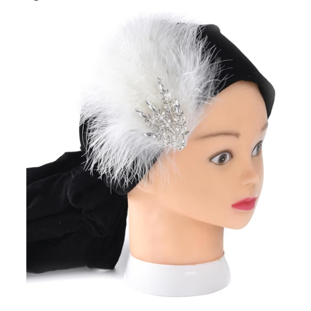 1920s Feather Headpiece with Feather
